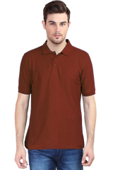 Polo T-Shirt Half Sleeve - Brick Red 