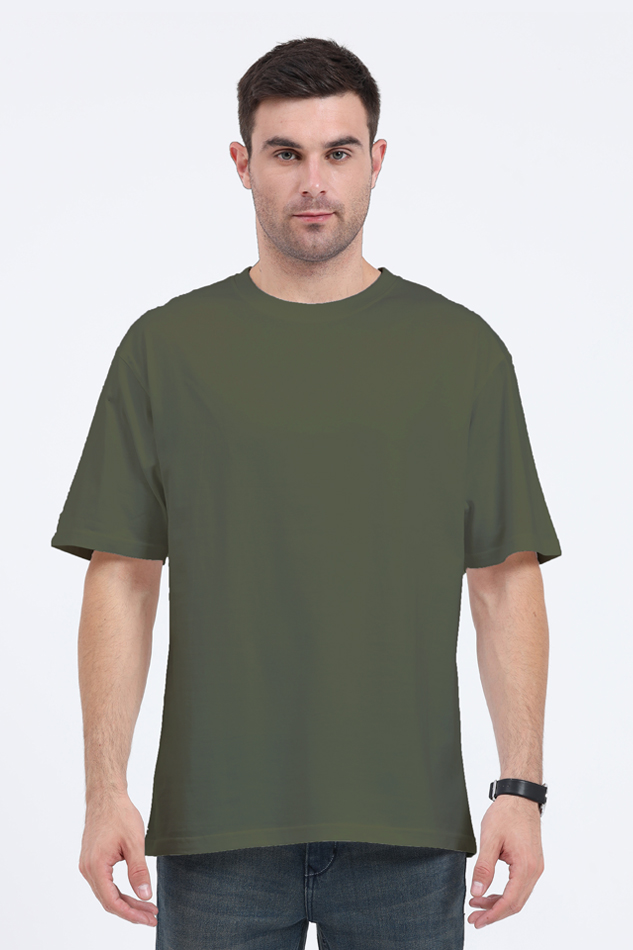 Oversized Classic T-Shirt Plain Green 