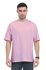 Oversized Classic T-Shirt Plain Light baby Pink 