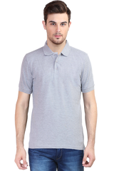 Polo T-Shirt Half Sleeve - Grey Melange 